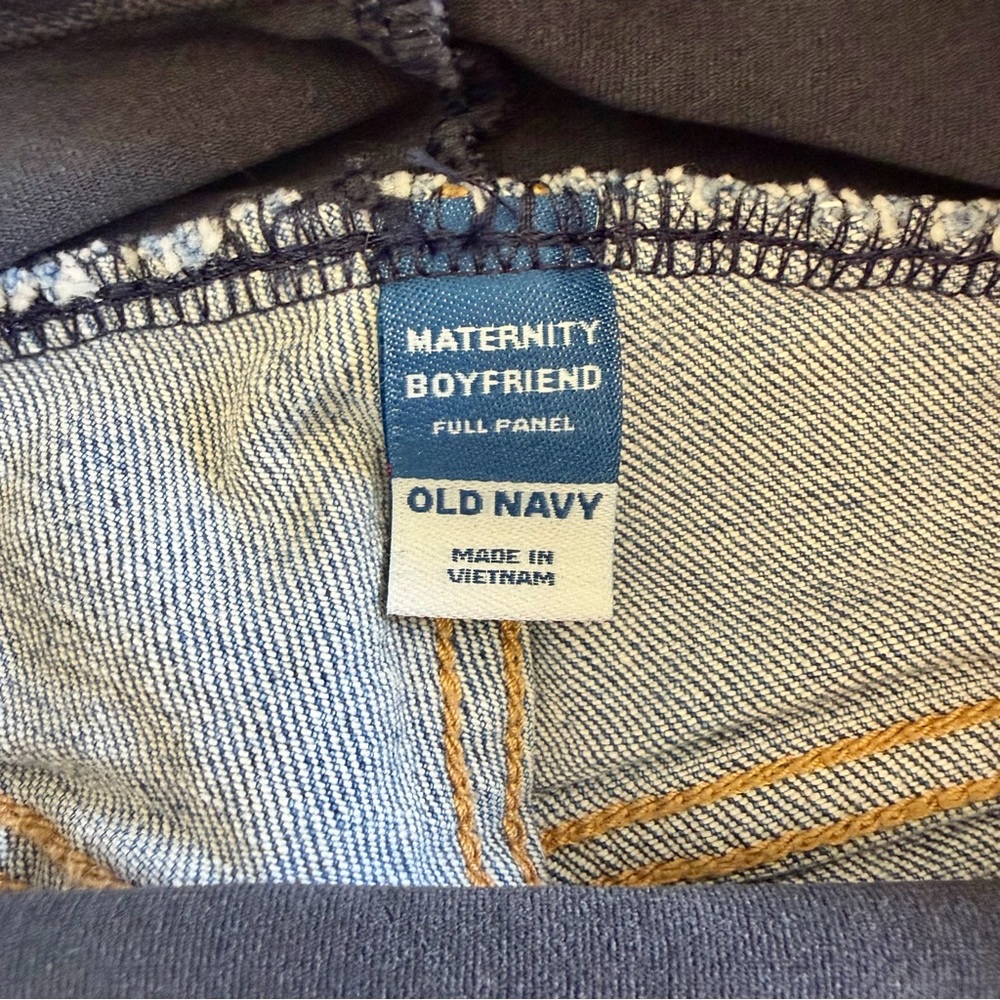 MATERNITY FULL PANEL BOYFRIEND JEANS - Picture 3 of 5